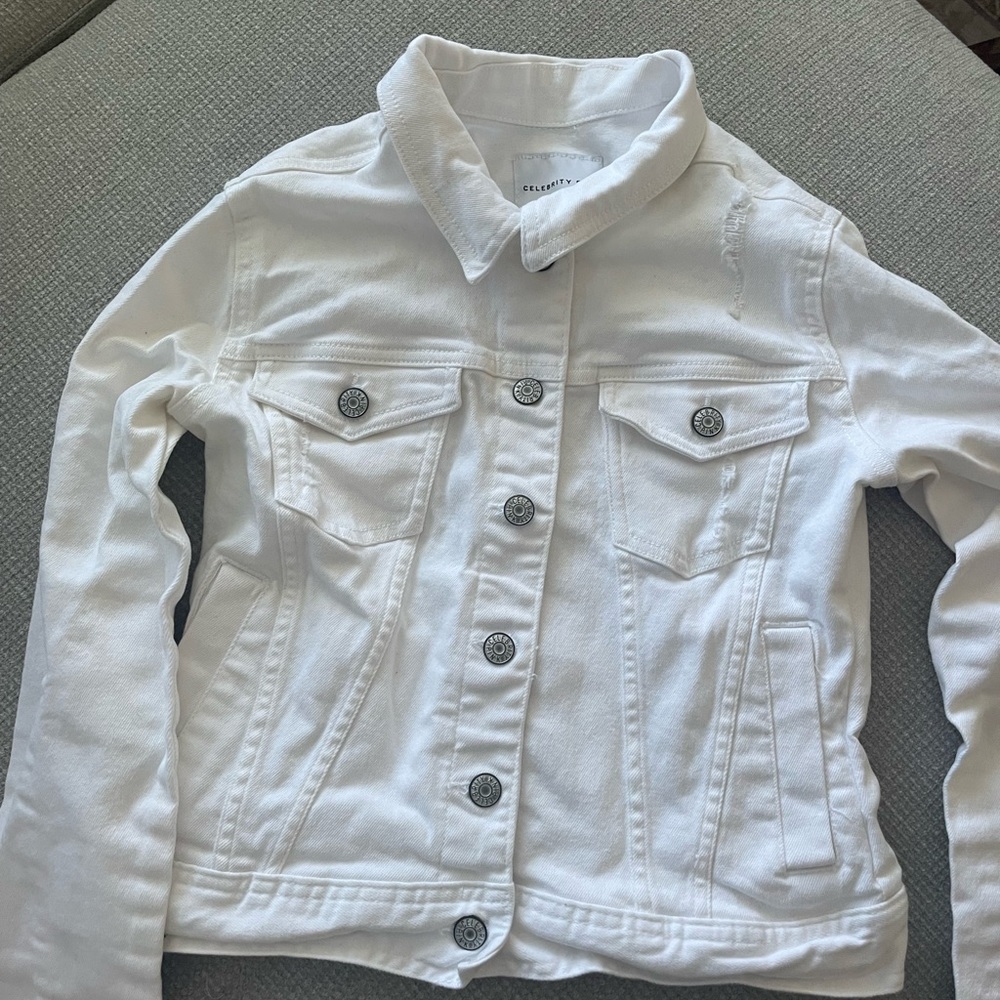 Celebrity Pink - White Denim Jacket